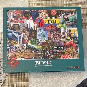 NYC Jigsaw Puzzle - 1000 Pieces - Multicolor by Willow Creek New in Shrink Wrap